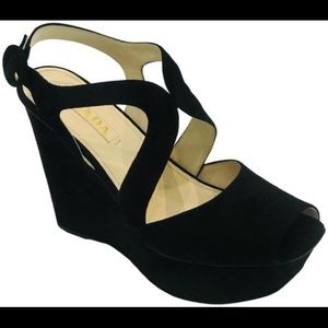 Prada platform wedges